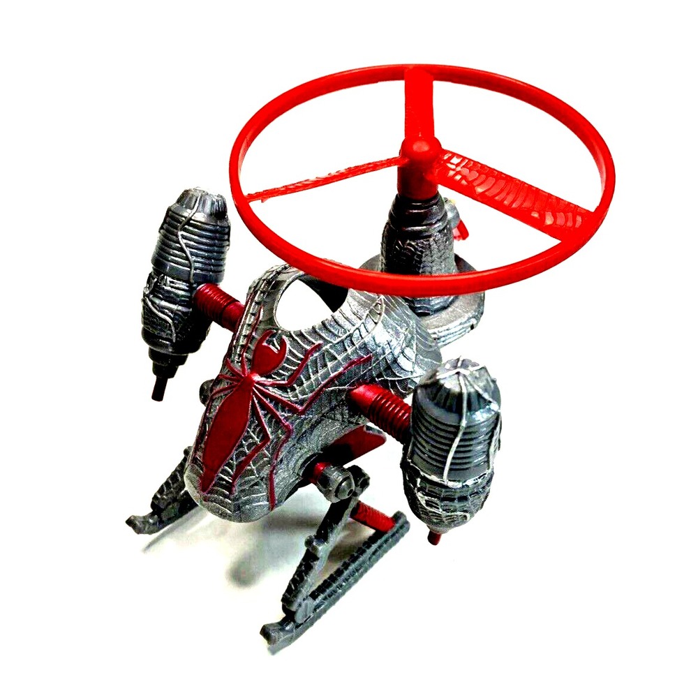 1997 Spider-Man Commando Armor Jetpack‎ Suit with Flying Disc Pull String Rare